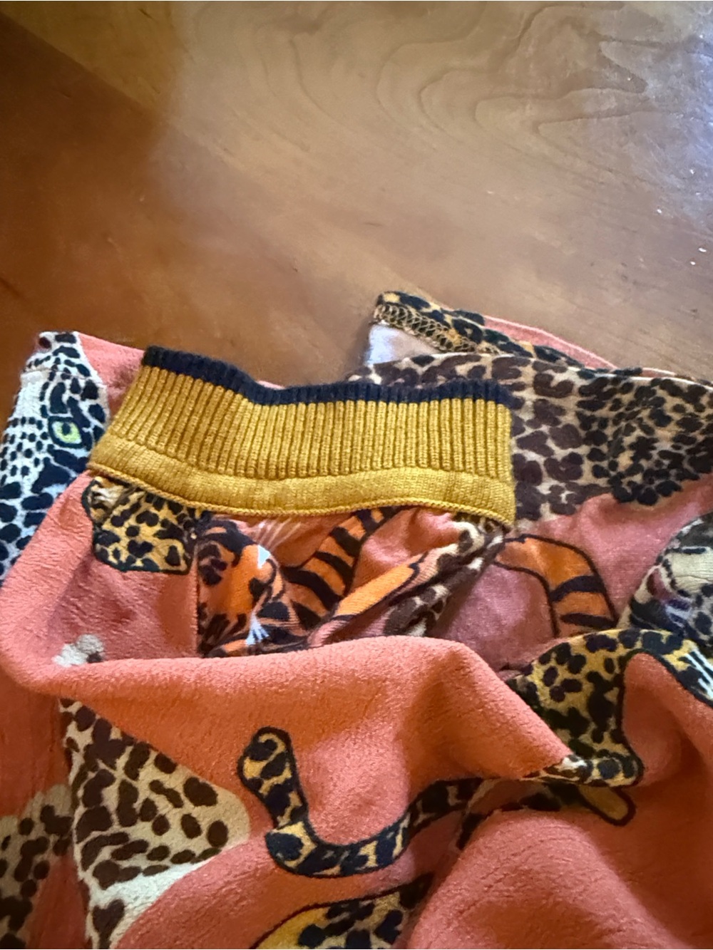 Anthropologie Orange Multicolor Big Cat Crewneck shirt - Picture 4 of 4